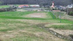 Horní část sjezdovky skiareálu Hlubočky