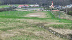 Horní část sjezdovky skiareálu Hlubočky