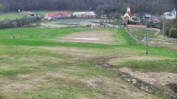 Horní část sjezdovky skiareálu Hlubočky