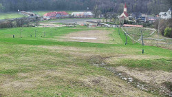 Horní část sjezdovky skiareálu Hlubočky