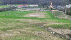 Horní část sjezdovky skiareálu Hlubočky