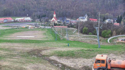 Horní část sjezdovky skiareálu Hlubočky