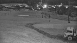 Horní část sjezdovky skiareálu Hlubočky