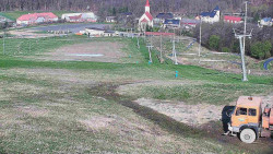 Horní část sjezdovky skiareálu Hlubočky