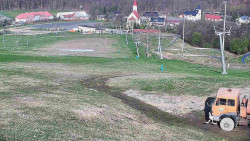 Horní část sjezdovky skiareálu Hlubočky