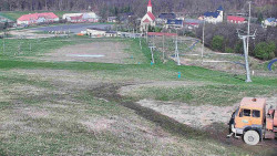 Horní část sjezdovky skiareálu Hlubočky