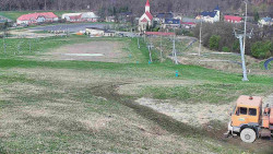 Horní část sjezdovky skiareálu Hlubočky