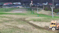 Horní část sjezdovky skiareálu Hlubočky