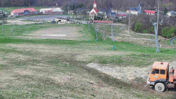 Horní část sjezdovky skiareálu Hlubočky