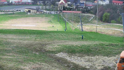 Horní část sjezdovky skiareálu Hlubočky