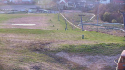 Horní část sjezdovky skiareálu Hlubočky