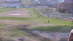 Horní část sjezdovky skiareálu Hlubočky