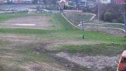 Horní část sjezdovky skiareálu Hlubočky