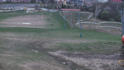 Horní část sjezdovky skiareálu Hlubočky