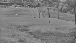 Horní část sjezdovky skiareálu Hlubočky