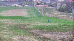 Horní část sjezdovky skiareálu Hlubočky