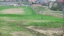 Horní část sjezdovky skiareálu Hlubočky