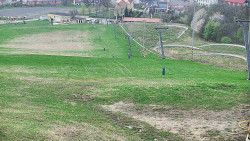 Horní část sjezdovky skiareálu Hlubočky