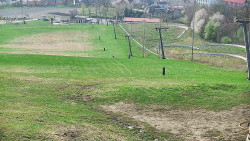 Horní část sjezdovky skiareálu Hlubočky