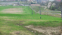 Horní část sjezdovky skiareálu Hlubočky