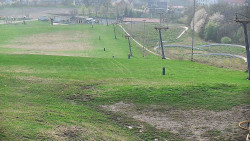 Horní část sjezdovky skiareálu Hlubočky