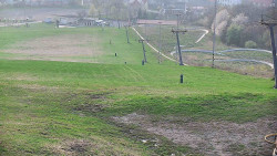 Horní část sjezdovky skiareálu Hlubočky