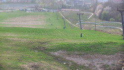 Horní část sjezdovky skiareálu Hlubočky