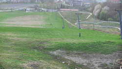 Horní část sjezdovky skiareálu Hlubočky