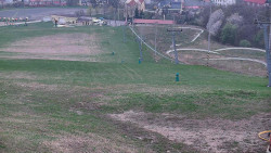 Horní část sjezdovky skiareálu Hlubočky