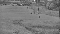 Horní část sjezdovky skiareálu Hlubočky