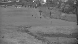 Horní část sjezdovky skiareálu Hlubočky