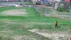 Horní část sjezdovky skiareálu Hlubočky