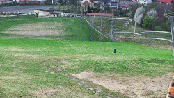 Horní část sjezdovky skiareálu Hlubočky