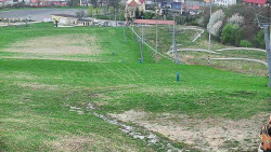 Horní část sjezdovky skiareálu Hlubočky