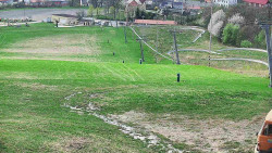 Horní část sjezdovky skiareálu Hlubočky