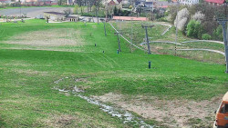 Horní část sjezdovky skiareálu Hlubočky