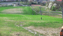 Horní část sjezdovky skiareálu Hlubočky