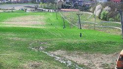 Horní část sjezdovky skiareálu Hlubočky