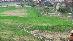 Horní část sjezdovky skiareálu Hlubočky