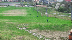 Horní část sjezdovky skiareálu Hlubočky