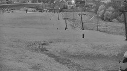 Horní část sjezdovky skiareálu Hlubočky