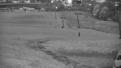 Horní část sjezdovky skiareálu Hlubočky