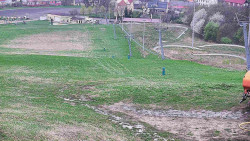 Horní část sjezdovky skiareálu Hlubočky