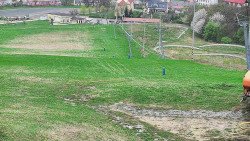 Horní část sjezdovky skiareálu Hlubočky