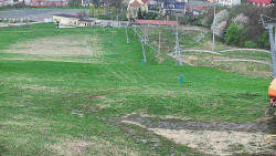 Horní část sjezdovky skiareálu Hlubočky