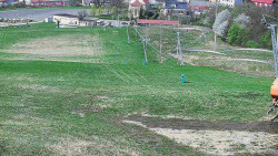 Horní část sjezdovky skiareálu Hlubočky