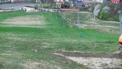 Horní část sjezdovky skiareálu Hlubočky