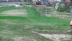 Horní část sjezdovky skiareálu Hlubočky