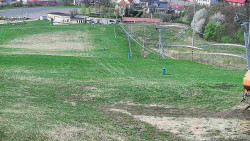 Horní část sjezdovky skiareálu Hlubočky