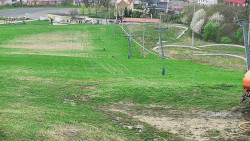 Horní část sjezdovky skiareálu Hlubočky